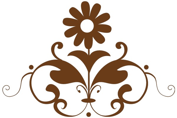 Elegant Floral Design: A Symphony of Brown and White