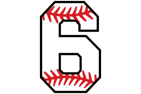 Baseball Logo: A Graphic Representation of the Number Six and a Baseball Glove