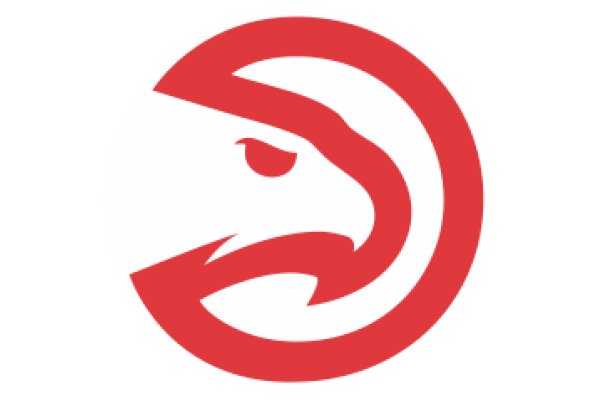 Vibrant Red Atlanta Hawks Logo