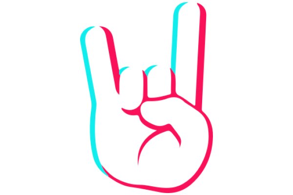 Vibrant Sign Language Symbol for 'I Love You'