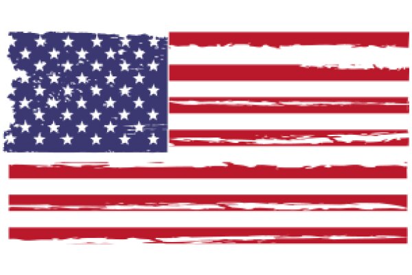 United States Flag with a Distressed Effect