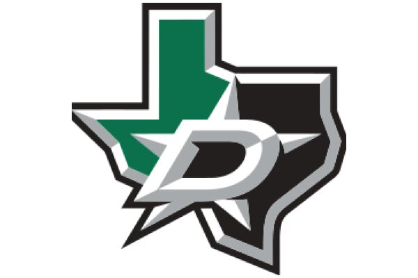 Stylized Logo of a Sports Team with a Star and Letter D