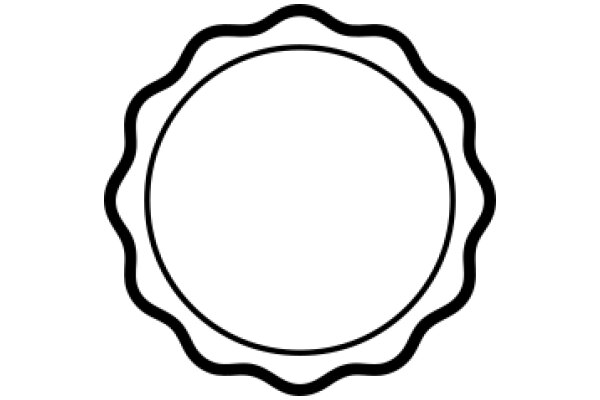 Simplistic Icon of a Circle with a Curved Line