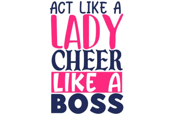 Empowerment Quote: Act Like a Lady, Cheer Like a Boss