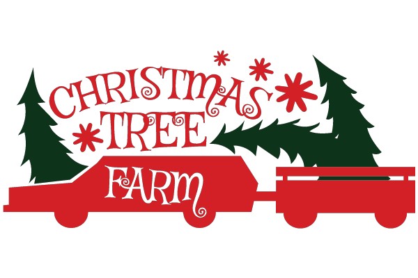 Holiday Delight: A Christmas Tree and Farm Truck