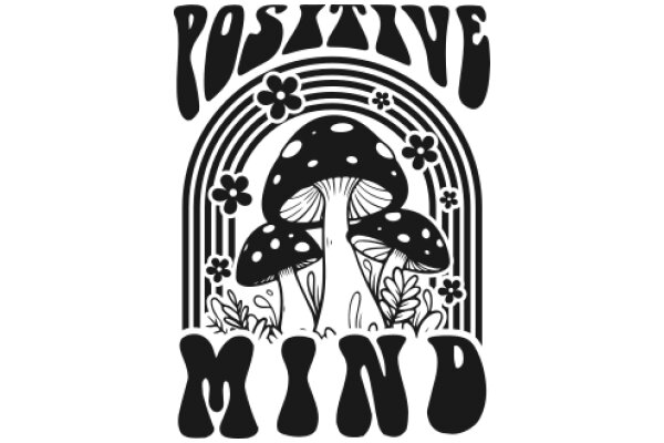 Positive Mind: A Whimsical Artwork Celebrating the Power of Positivity