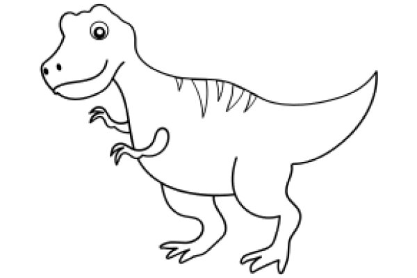 A Friendly T-Rex Illustration