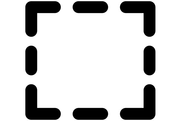 A Digital Artwork of a Square with a Black Outline