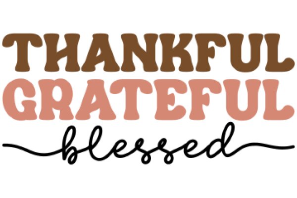 Thankful Gratitude Blessed