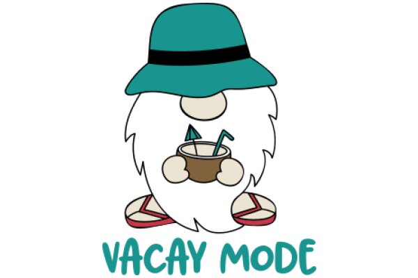 Vacay Mode: A whimsical illustration of a character enjoying a relaxing vacation.