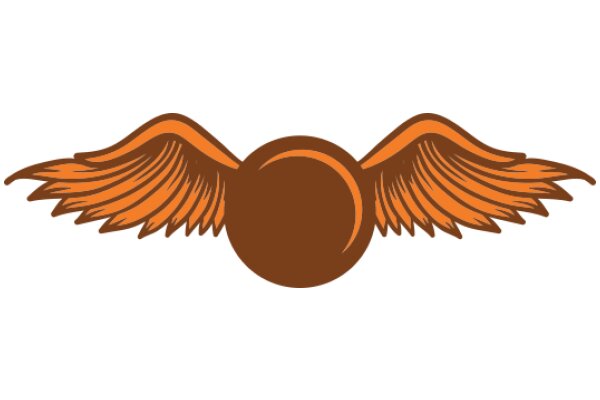 Stylized Orange Wing Logo