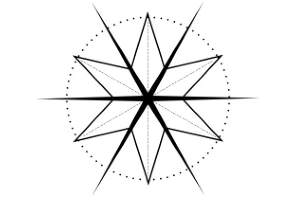 Symmetrical Starburst Design with Circular Patterns