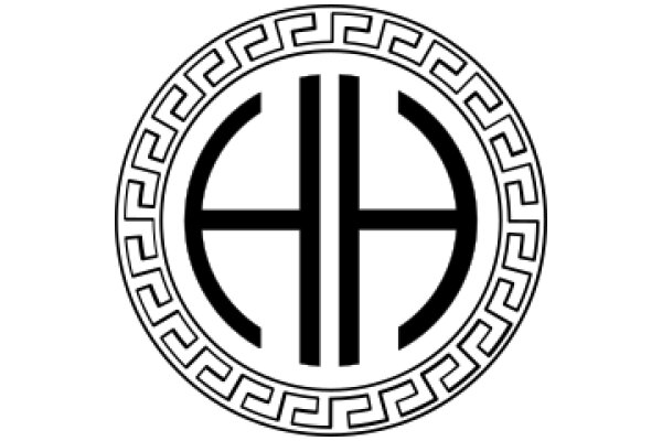 Stylized Greek Symbol Emblem