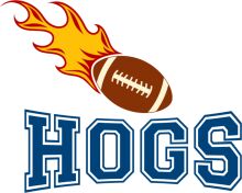 Hogs: A Graphic Design of a Football in Motion