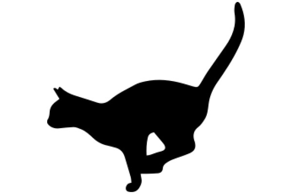 Silhouette of a Cat: A Graphic Representation of a Feline