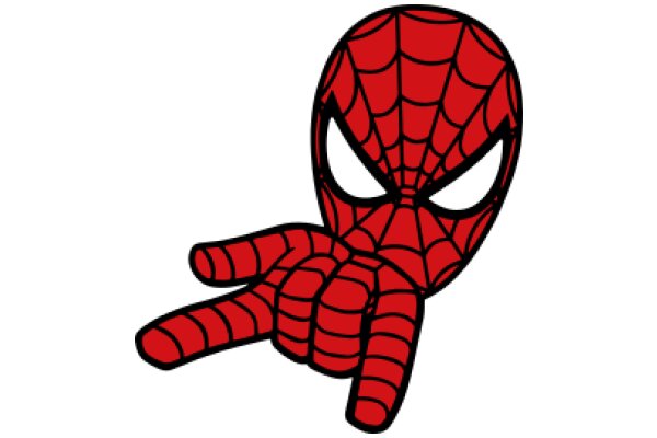 Spider-Man's Friendly Face: A Cartoon Illustration