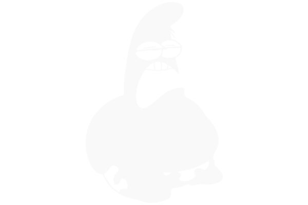 A Silhouette of SpongeBob SquarePants, the Iconic Cartoon Character