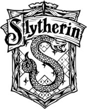 Stylized Logo of Slytherin, the Hogwarts House of Cunning and Cunning