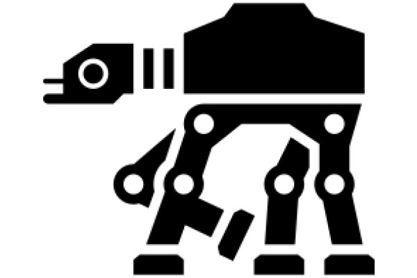 Stylized Illustration of a Robot with a Train-Like Design