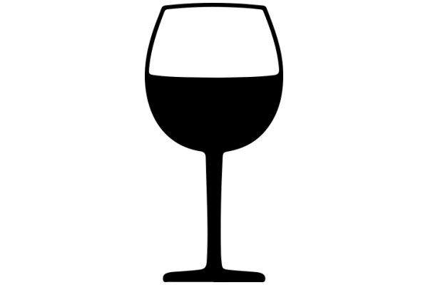 Simplistic Wine Glass Icon