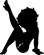 Silhouette of a Person in a Playful Pose