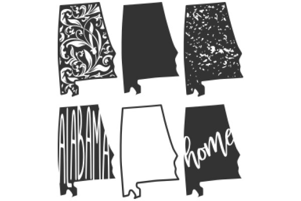 A Collection of Alabama-Themed Stencils