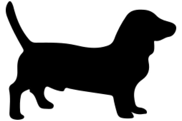 A Silhouette of a Dog, Standing Alone