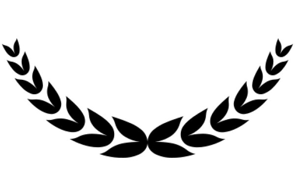 Stylized Laurel Wreath Design