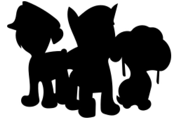 Silhouettes of Cartoon Characters