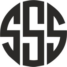 Stylized Logo with the Letter 'SSS' in a Modern Font