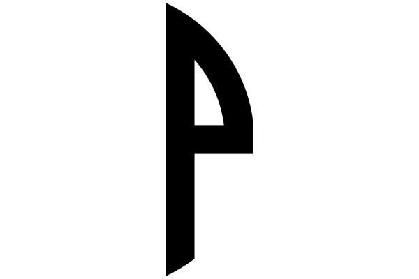 Simplistic Icon of a Letter 'P'