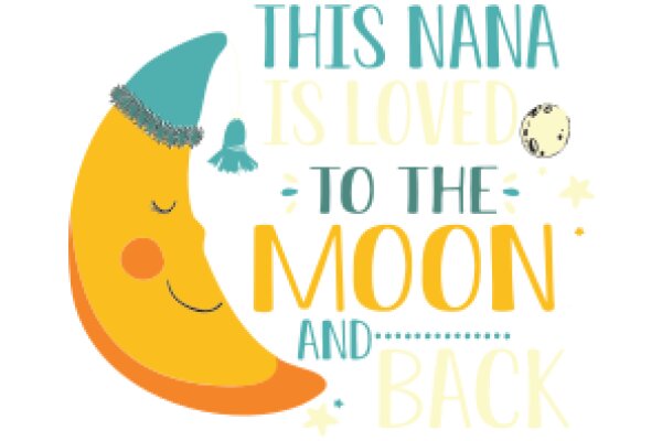 A Whimsical Moon and Nana Greeting Card