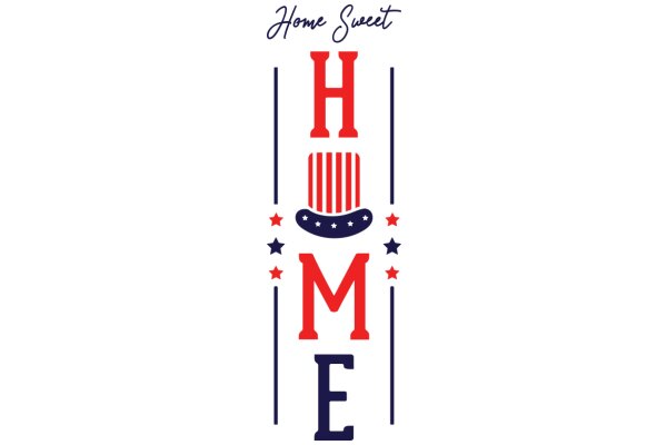 Home Sweet Home: A Patriotic Welcome Sign