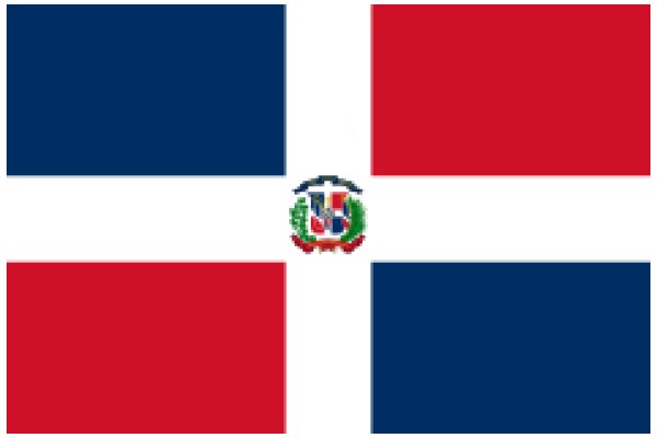 Vibrant Flag of the Dominican Republic