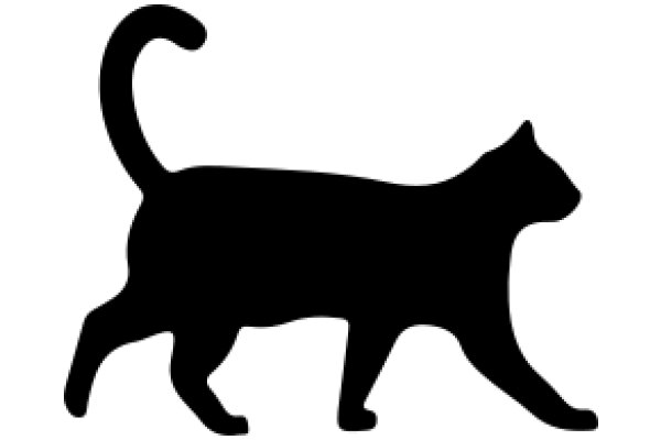 Silhouette of a Cat: A Graphic Design