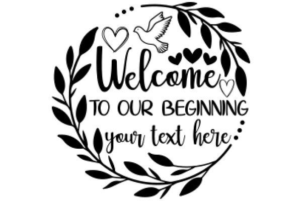 Welcome to Our Beginning: A Heartfelt Greeting with a Touch of Nature