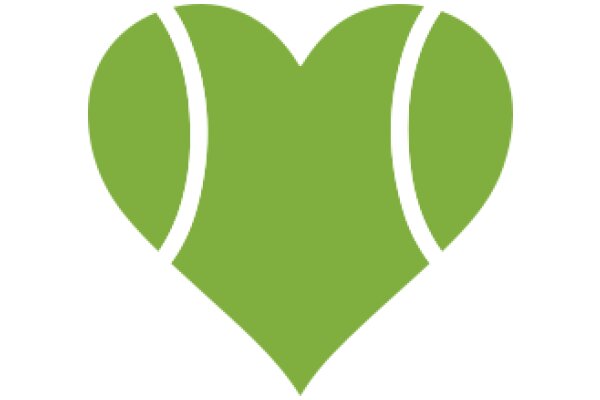 Vibrant Green Tennis Racket Logo