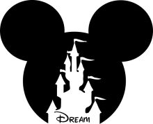 Disney Dream: A Silhouette of Mickey Mouse and a Castle