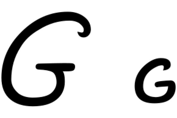 A Simple Letter 'G' on a White Background