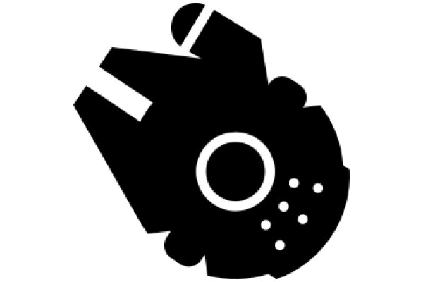 Stylized Icon of a Motorcycle