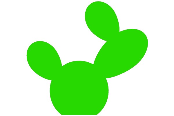 Vibrant Green Mickey Mouse Ear Logo