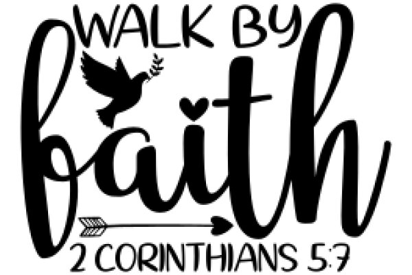 Inspirational Walking Quote: 'Walk by Faith, 2 Corinthians 5:7'