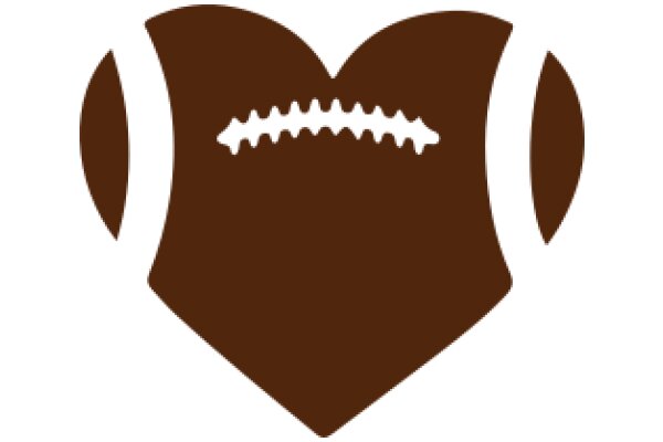 Brown Football Shield Logo