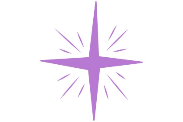 Purple Starburst Icon with Radiating Lines