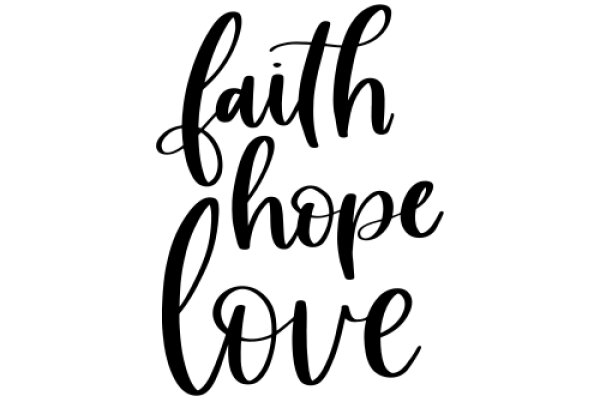 Faith, Hope, and Love: A Graphic Design