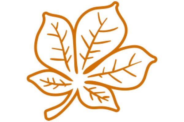 A Vibrant Orange Leaf Design