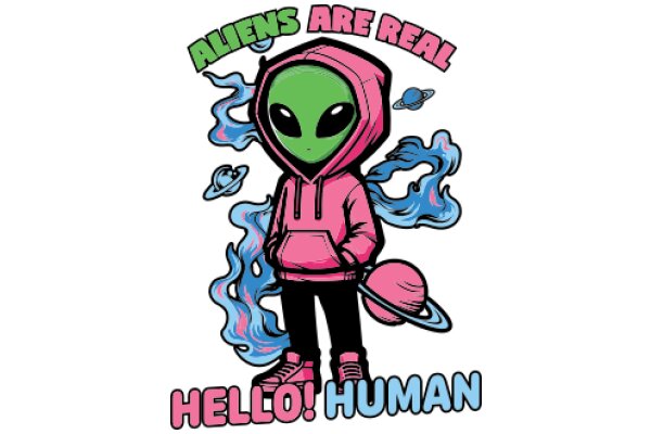 Alien Invasion: A Pink Hoodie and a Blue Planet