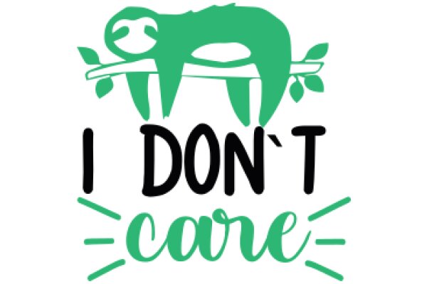 I Don't Care: A Playful Take on the Sloth's Motto