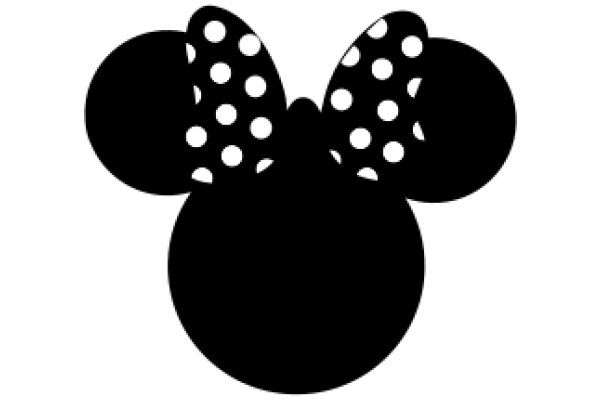 Minimalist Mickey Mouse Ear Silhouette