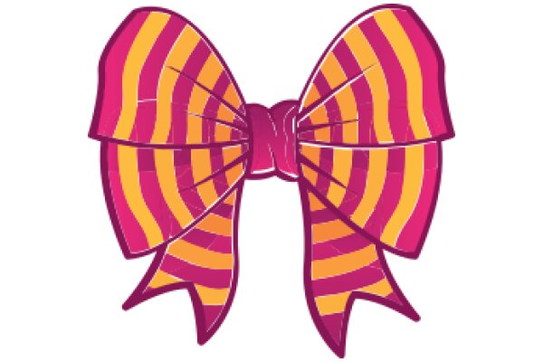 Vibrant Pink and Yellow Butterfly Decoration